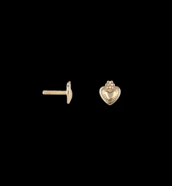 Whimsical Love Piercing Front 14K