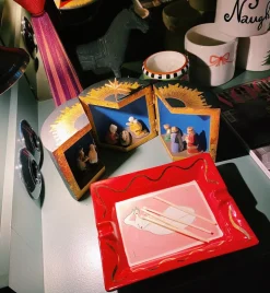 Wooden Christmas Nativity Scene