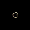Single Heart Clasp Earring 14K