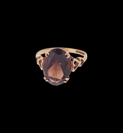 Vintage Smokey Quartz Love Ring