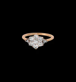 Vintage White Sapphire Snowflake Ring